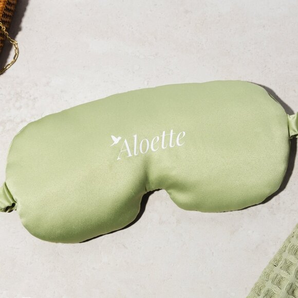 Aloette Other - Aloette Weighted Eye Mask 100% satin polyester outer cover with 100% cotton line